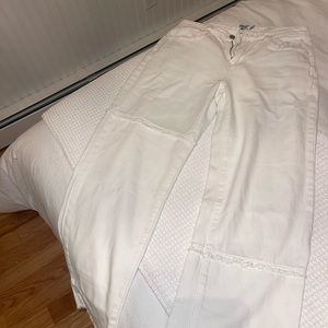 Princess Polly Straight Leg White Jeans